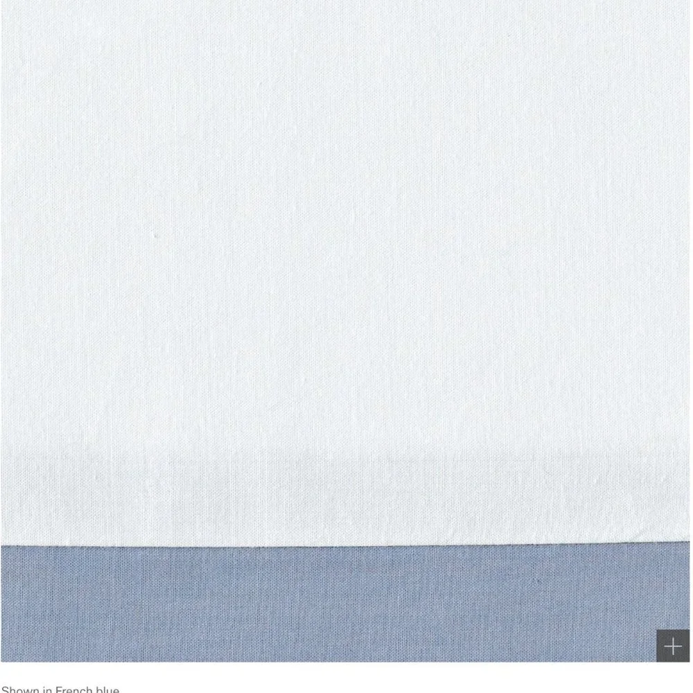 Restoration Hardware White and Blue Bedding